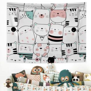 Sẵn 1 số Tranh vải decor động vật HÓNG siêu cute