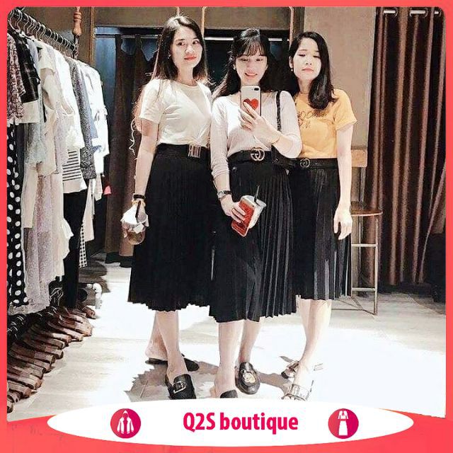 FREESHIP ĐƠN 99K_Chân Váy Xếp Ly Dáng Dài Cạp Cao | BigBuy360 - bigbuy360.vn