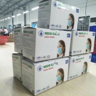 (combo 2 hộp )Khẩu trang y tế 4 lớp kháng khuẩn (Hộp 50 cái)