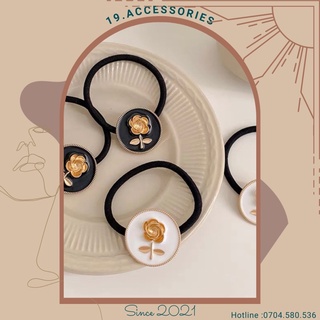 Dây buộc tóc, cột tóc hình hoa hồng sang trọng 19.accessories