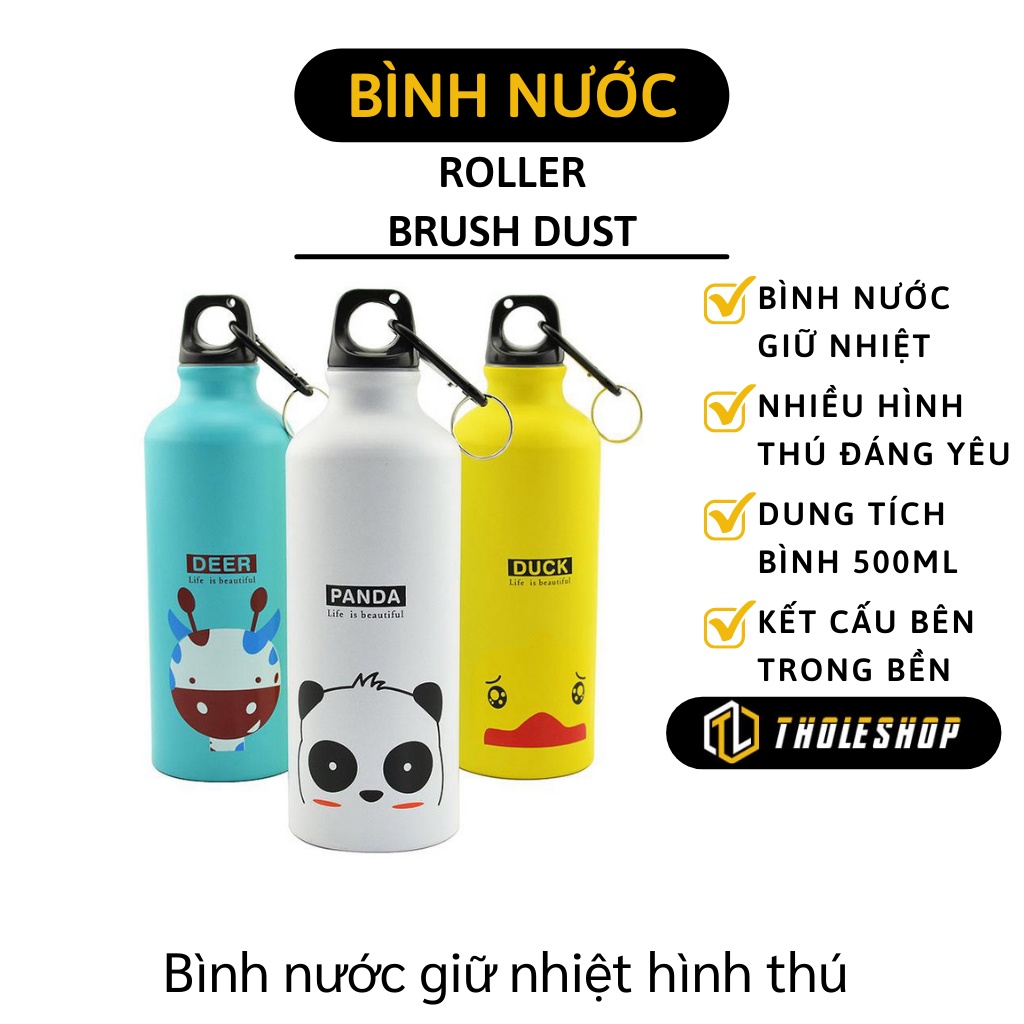 Bình Nước - Bình Giữ Nhiệt Thể Thao 500ml Họa Tiết Hoạt Hình, Đi Học, Đi Làm, Dã Ngoại 4041