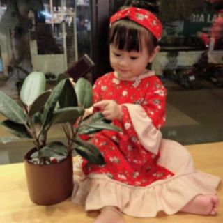 Áo dài cách tân kèm turban
