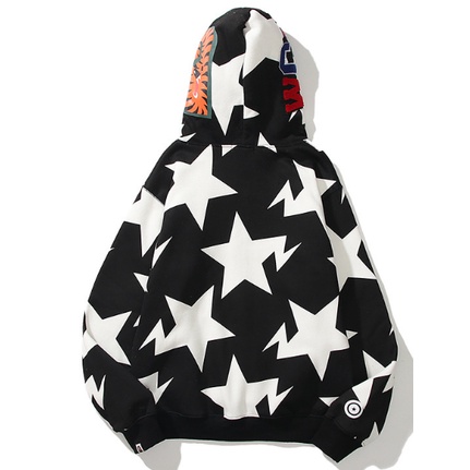 Áo Khoác Hoodie BAPE Họa Tiết Rằn Ri Unisex 0802