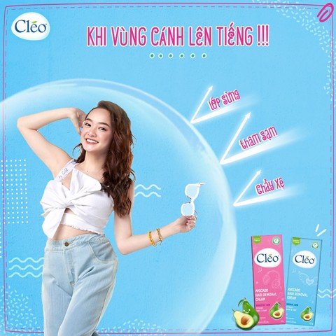 Kem Tẩy Lông CLEO (25g,50g) Chiết Xuất Bơ Dịu Nhẹ Cho Da