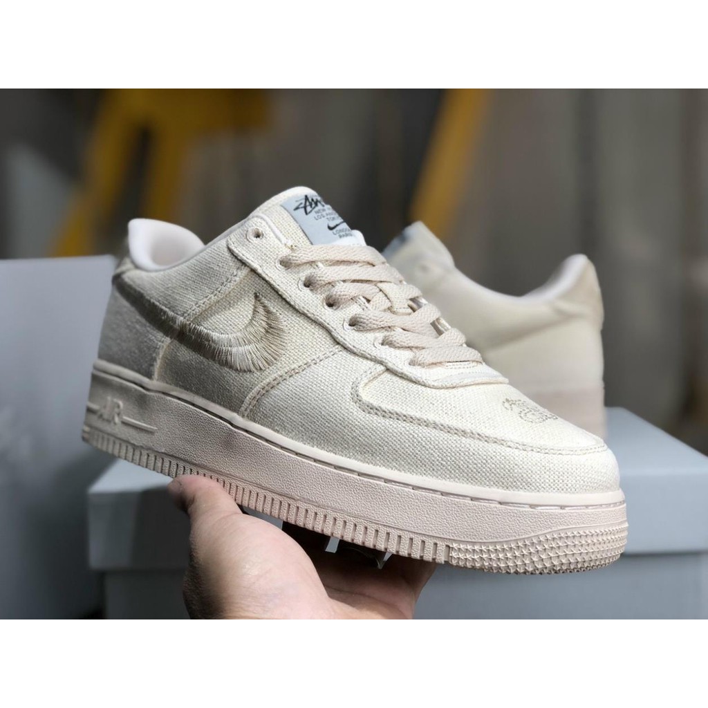 Giày Sneaker Cổ Thấp  AF1 - Air Force 1 x Stussy Fossil Stone