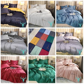 [Hàng mới về]Bộ Chăn Ga Gối Lụa Sumoi 60s Nhập Khẩu Cao Cấp (Inbox kích thước ga nệm/đệm)
