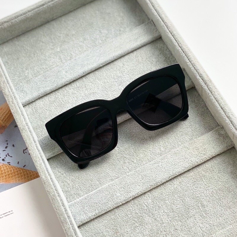 Kính mát nam nữ 2060 chống UV400, thiết kế mắt vuông dễ đeo, màu sắc thời trang