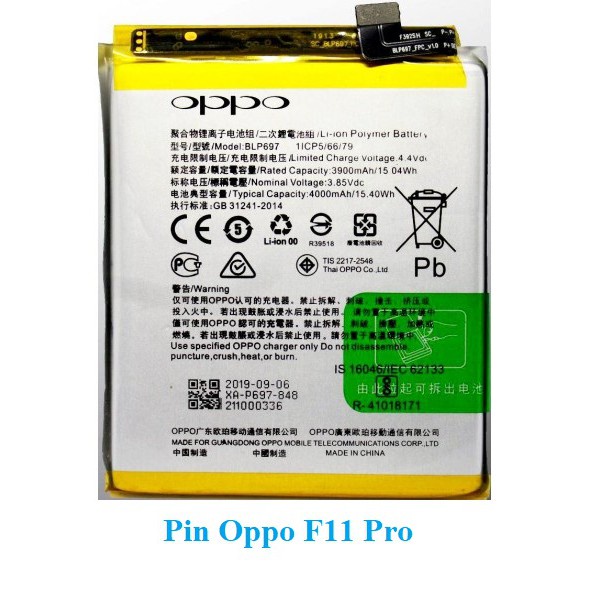 Pin thay thế cho Oppo F11 Pro CPH1987 CPH1969 BLP697