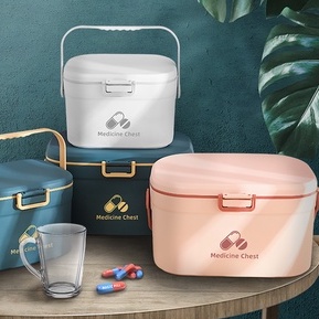 HỘP Y TẾ CỨU THƯƠNG ĐỰNG THUỐC GIA ĐÌNH THIẾT KẾ NHỎ GỌN PHÙ HỢP MỌI KHÔNG GIAN HTY14