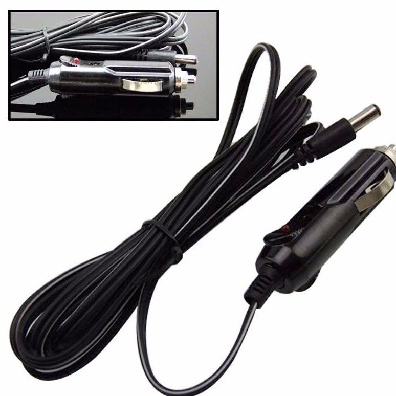 Tẩu sạc 12v có đèn led kèm cầu chì và dây chuyên dụng