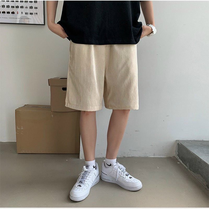 Quần Short - Quần Đùi Nhung Tăm Nam Nữ Như Hình KSS243