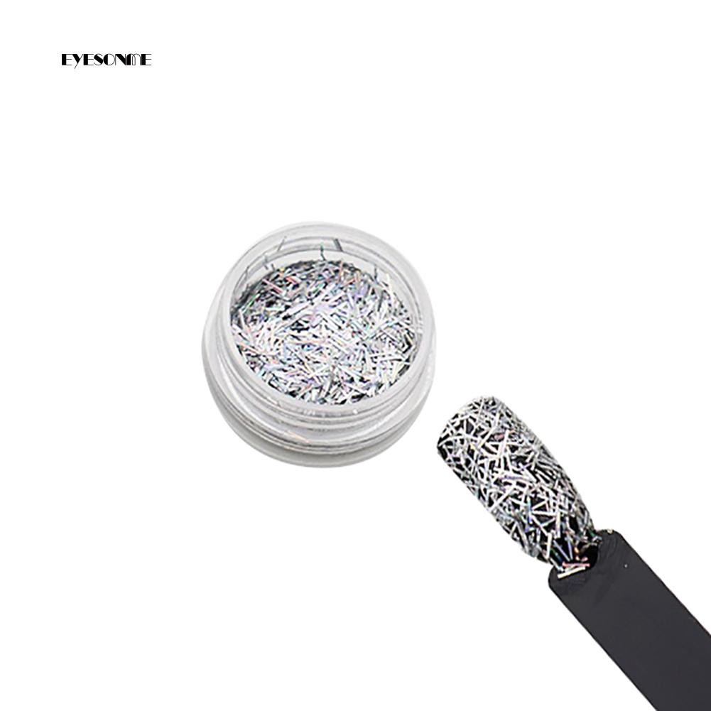 Set 4 hộp sequin lục giác dùng để đính trang trí móng nghệ thuật