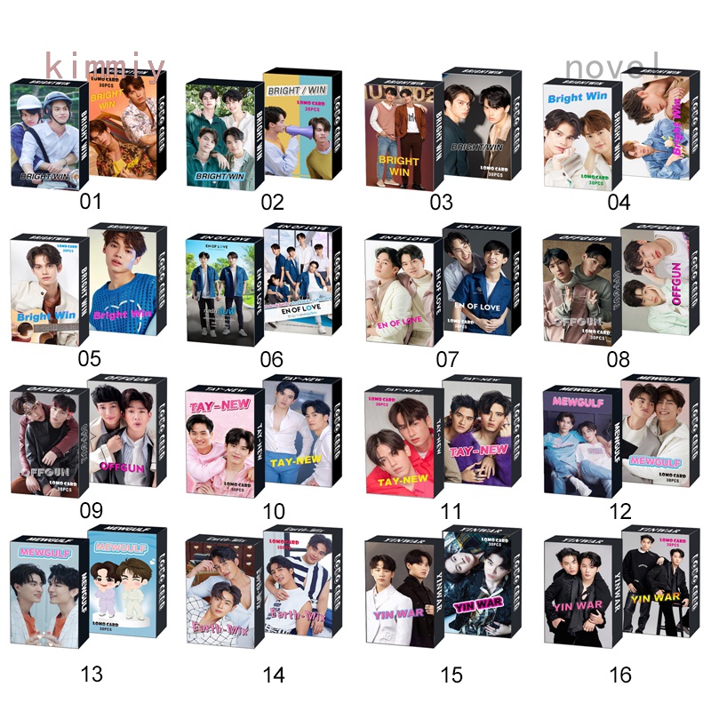 Hộp 30 Thẻ Ảnh Lomo Hình Thần Tượng Win Mewgulf EN OF Lovenew YINWAR