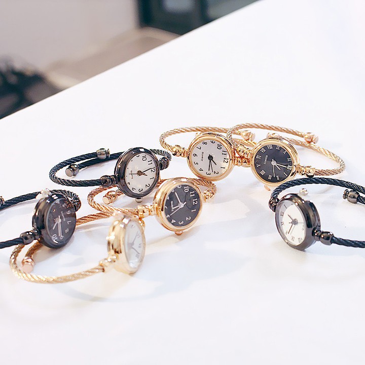 Đồng hồ nữ CANDYCAT1 dây thép vòng tay cá tính version 2 Bán lẻ giá sỉ