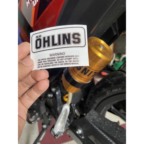 Tem ohlins dán bình dầu
