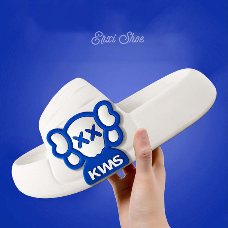Oeggeo Dép Xỏ Ngón Mang Trong Nhà Đế Dày Họa Tiết Hoạt Hình Dành Cho Nam Và Nữ