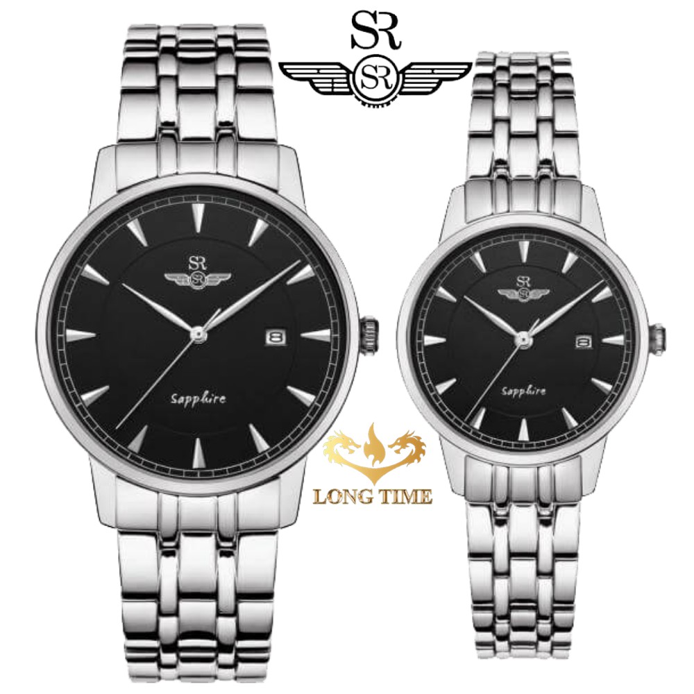 Đồng hồ đôi SRWATCH SG1079.1101TE - SL1079.1101TE mặt kính Sapphire chống nước thời trang lịch lãm quý phái trẻ trung