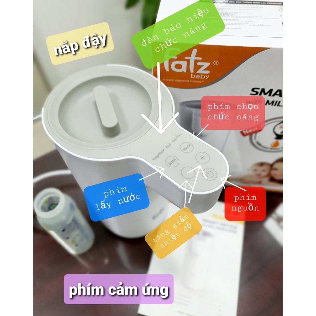 Máy đun và hâm nước pha sữa thông minh Fatz Baby SMART 1 - FB3801MX