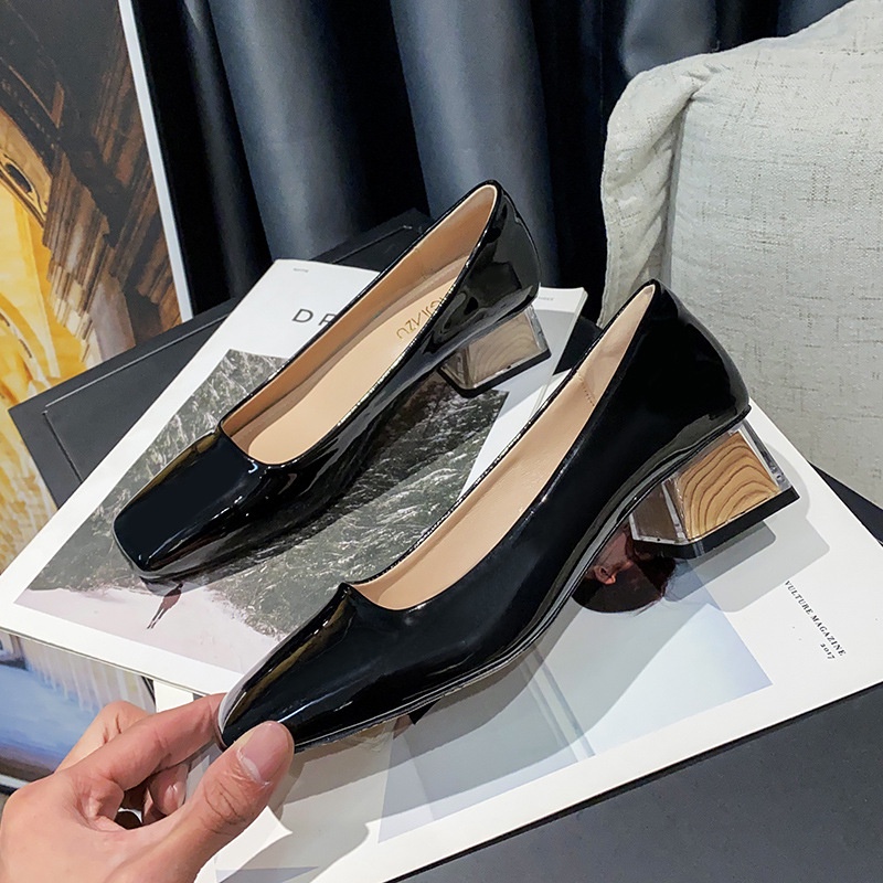 Giày Cao Gót Công Sở Phong Cách Retro Size Nhỏ 33 34