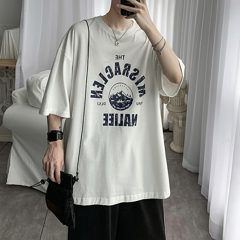 Áo Thun Nam Tay Ngắn Dáng Rộng 4 Màu Tùy Chọn Size M-8Xl