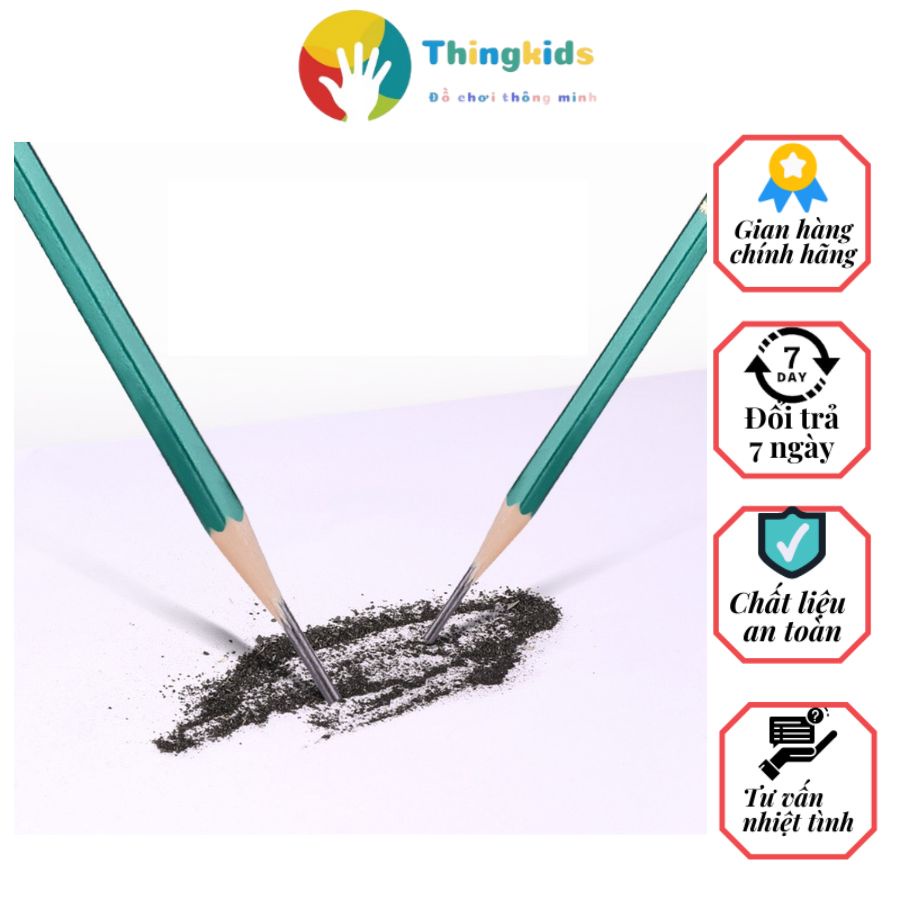 Set 50cây bút chì 2B Deli siêu nét - Thingkids