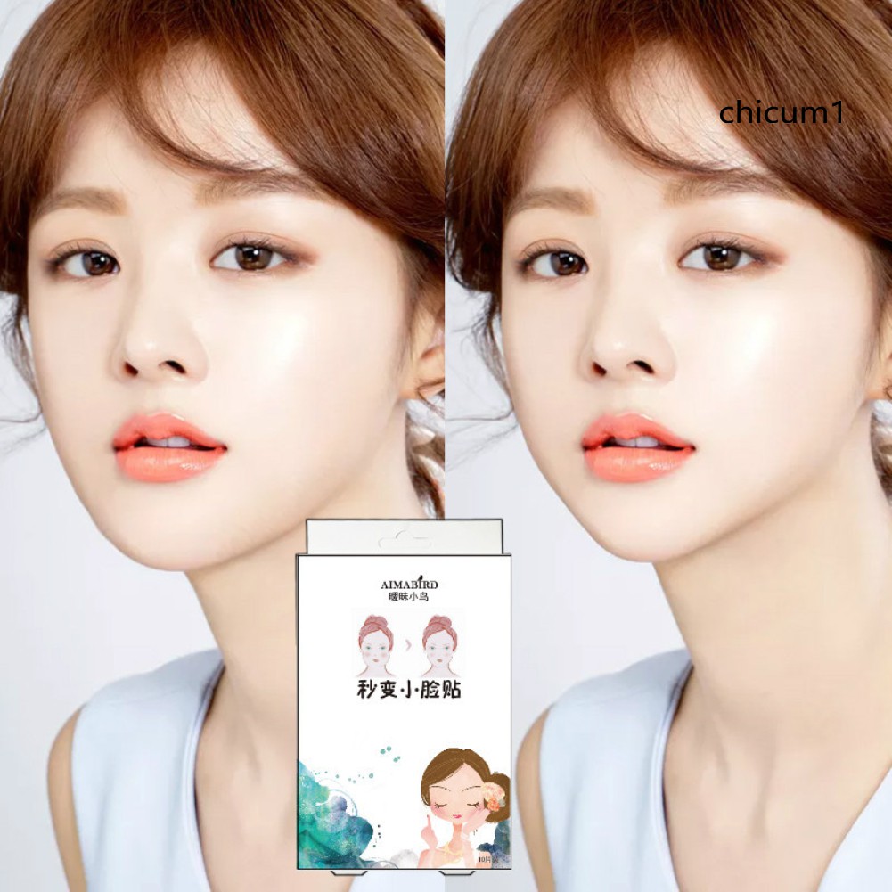 Bộ 10 Miếng Dán Nâng Cơ Mặt Giúp Mặt Thon Gọn Cằm Chữ V