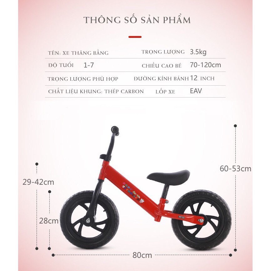 Xe đạp thăng bằng chòi chân cho trẻ em EKIDS B01-Xe siêu nhẹ-Chính hãng EKIDS