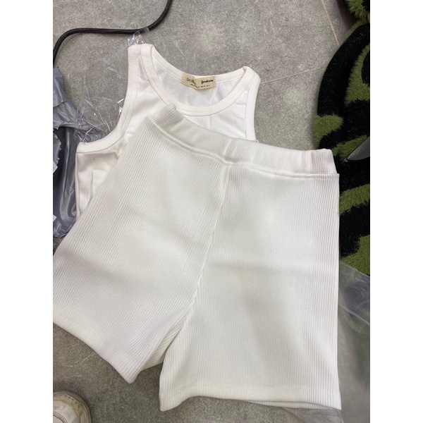 Quần Short Biker - Dáng ngắn Thun gân