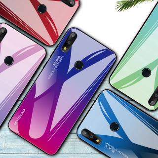 Ốp điện thoại kính cường lực màu gradient cho Asus Zenfone Max Pro M2 ZB633KL/ZB631KL/M1 ZB601KL/ZB602K