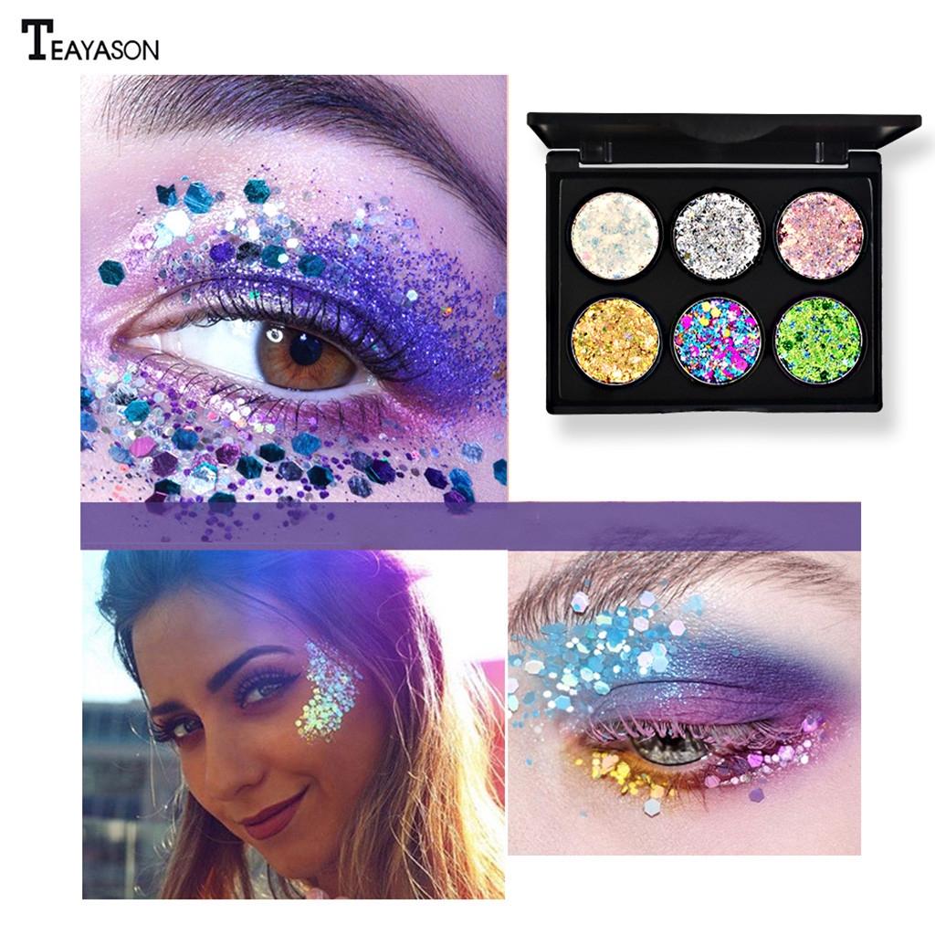 Phấn mắt trang điểm 6 màu lấp lánh xinh xắn TEAYSON | BigBuy360 - bigbuy360.vn