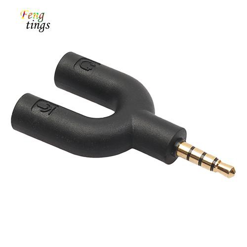 Dây Cáp Chia Cổng Âm Thanh 3.5Mm Từ 1 Đầu Đực Sang 2 Đầu Cái Chuyên Dụng
