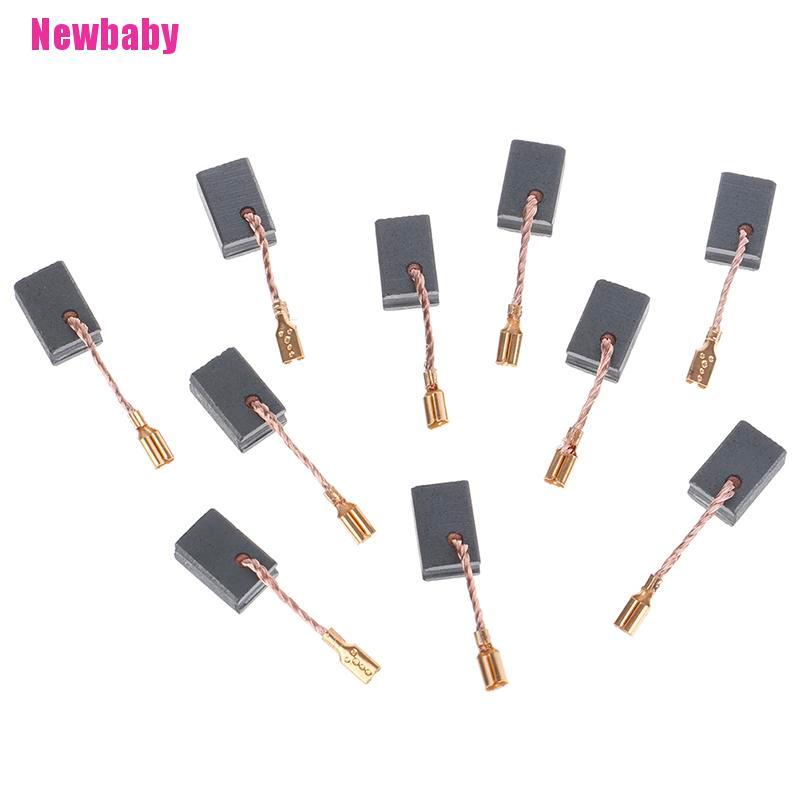[Newbaby] Set 10 Động Cơ Chổi Than Graphite Bằng Đồng Cho Máy Mài Góc
