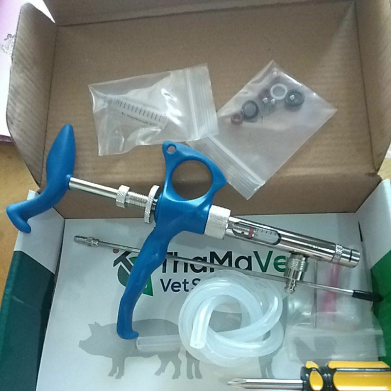 Xilanh tiêm tự động Thama Vet  ống kim loại hoặc Thama Vet ống thủy tinh-HÀNG CHÍNH HÃNG