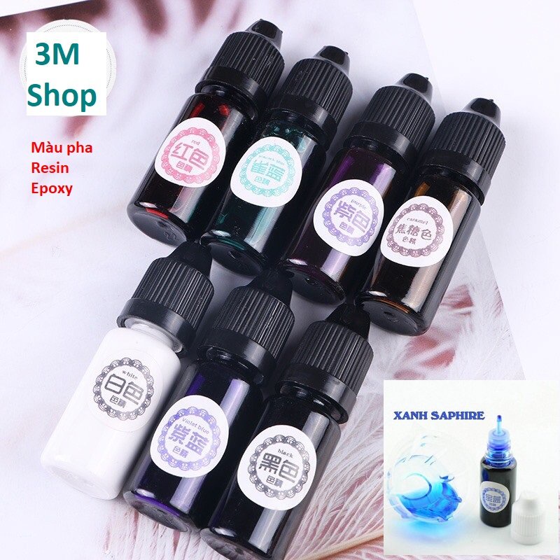 Màu Pha Resin AB Làm Handmade Đổ Bàn Lên Màu Chuẩn Đủ Các Màu