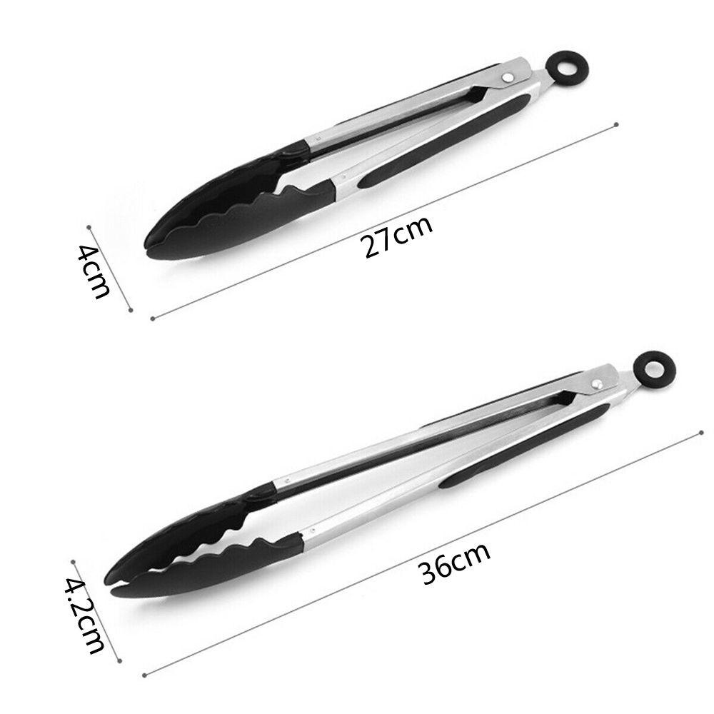 Kẹp Gắp Đồ Nướng Bbq Bằng Thép Không Gỉ 27 / 36cm Mới