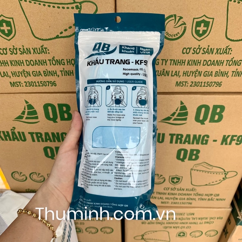 Combo 50 Chiếc Khẩu Trang 4 Lớp KF94 Kháng Khuẩn Chống Bụi