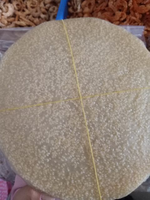 Bánh tráng mè trắng đà nẵng chưa nướng xấp 10 cái tròn loại ngon