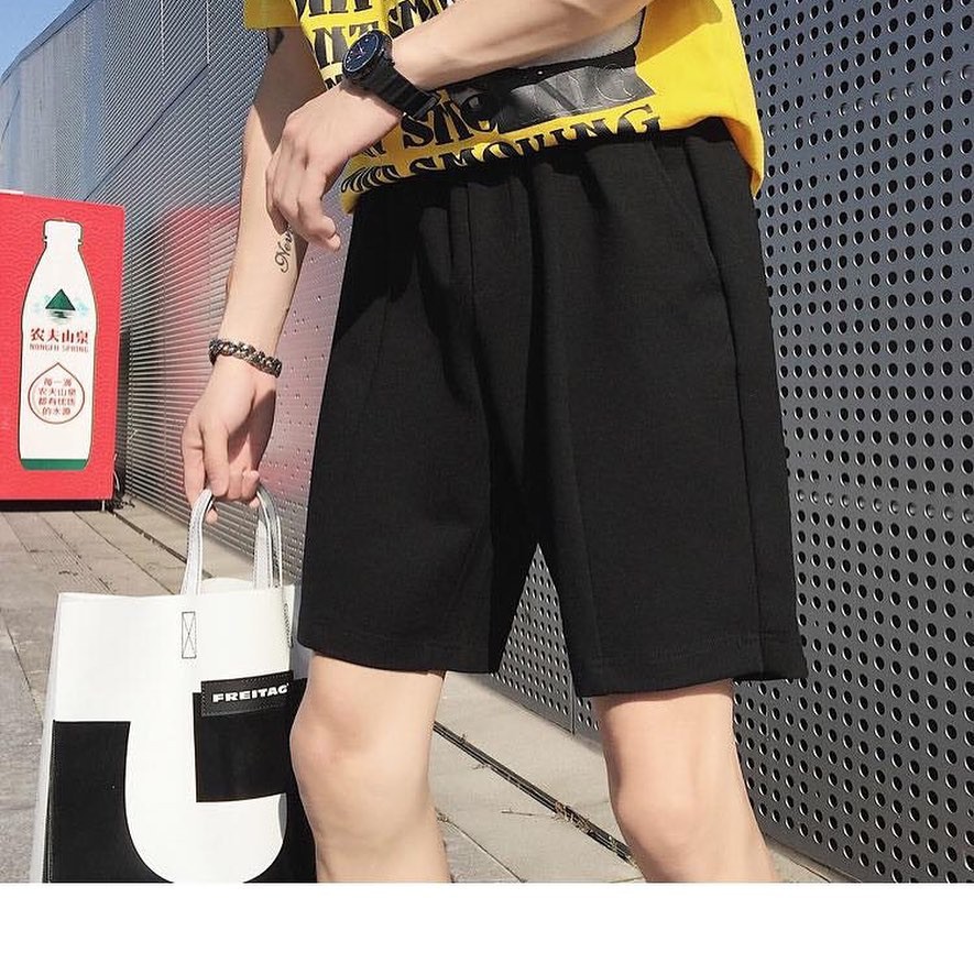 QUẦN SHORT THUN PHONG CÁCH UNISEX KÈM ẢNH THẬT ( GIN STORE )