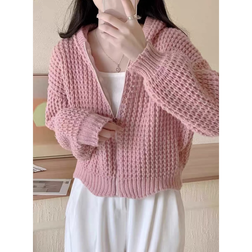 Áo len mũ trơn nhẹ nhàng ngọt ngào trẻ trung năng động DA88