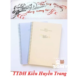 Sổ Caro Lò Xo 120 Trang Size B5 Bìa Nhựa 100GSM KLONG Làm Bullet Journal và Planner Sổ Tay