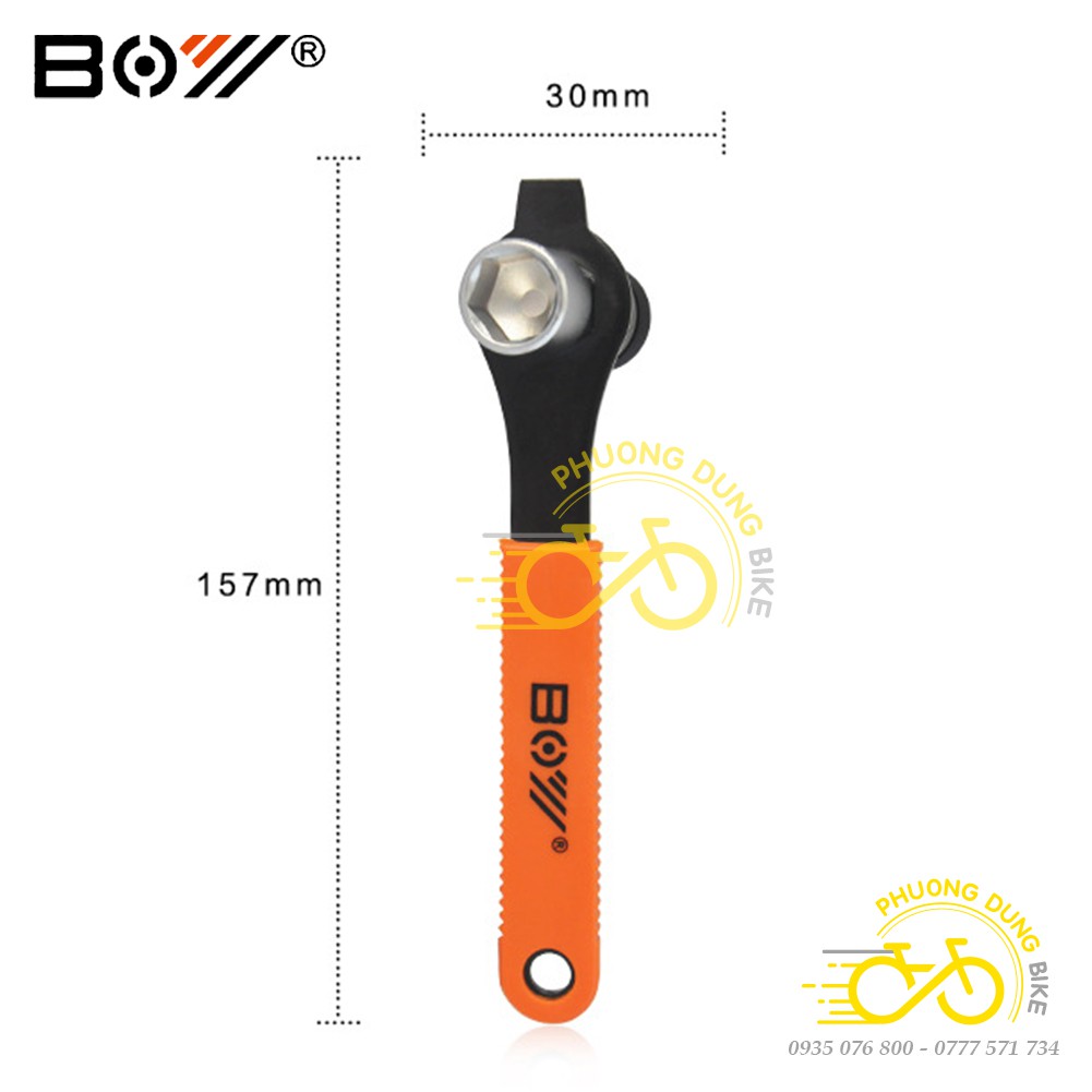 Cảo đùi dĩa cốt vuông xe đạp + Cờ lê BOY 7025L