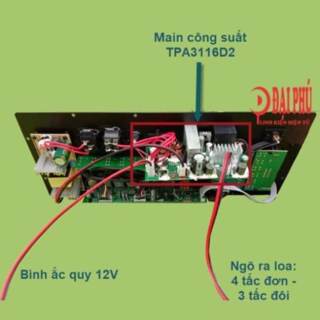 Mạch loa kéo công suất lớn TPA3116D2 EQ 150W 3 đường tiếng