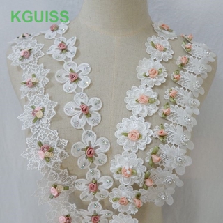 Ren thêu hoa 3D dành cho trang trí áo cưới
