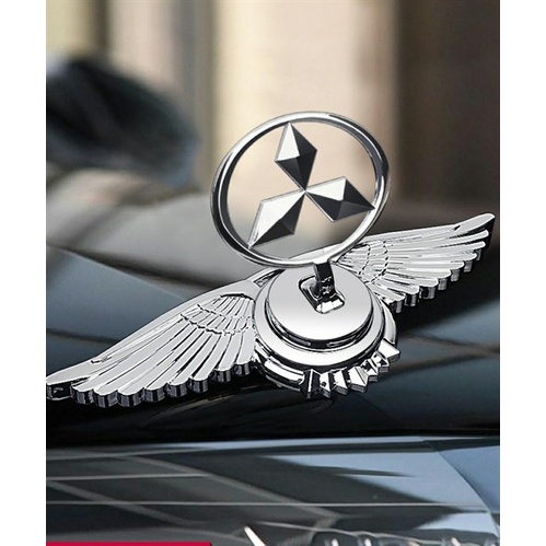 Logo cánh chim đại bàng các hãng xe  - logo lắp mui xe ô tô chất liệu mạ hợp kim sáng bóng