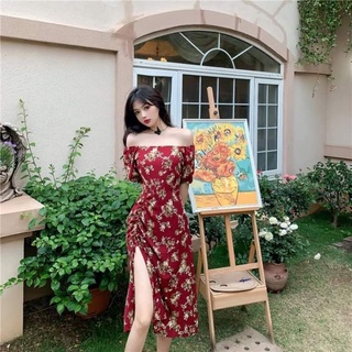 Đầm xẻ tà.