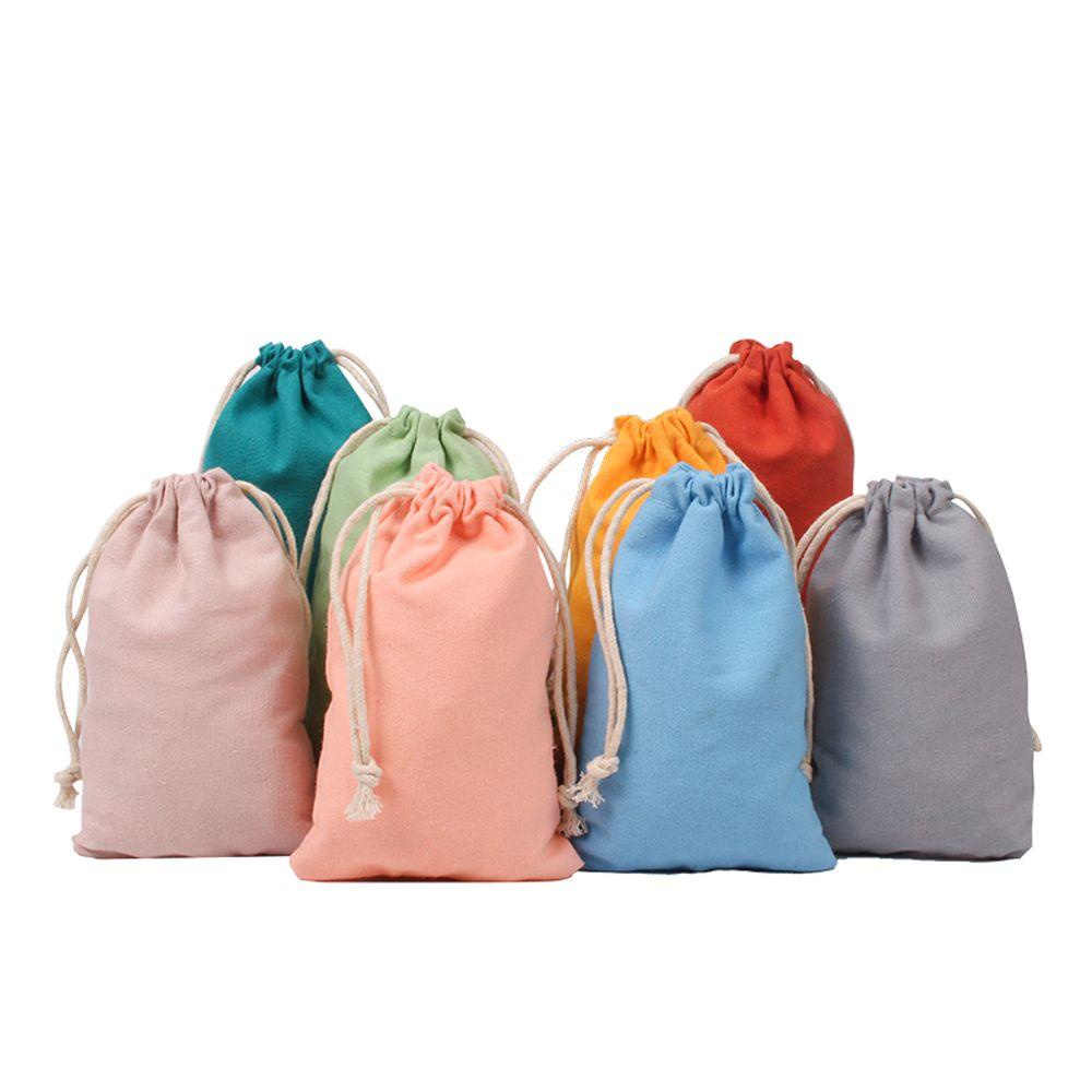 Túi Dây Rút Bằng Cotton Tự Nhiên Dùng Đựng Quà Đám Cưới