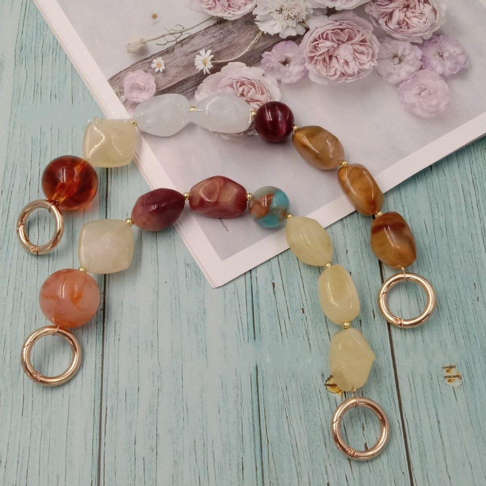 UUMIR Dây đeo túi xách xỏ hạt resin DIY thay thế nhiều màu sắc tùy chọn tiện lợi