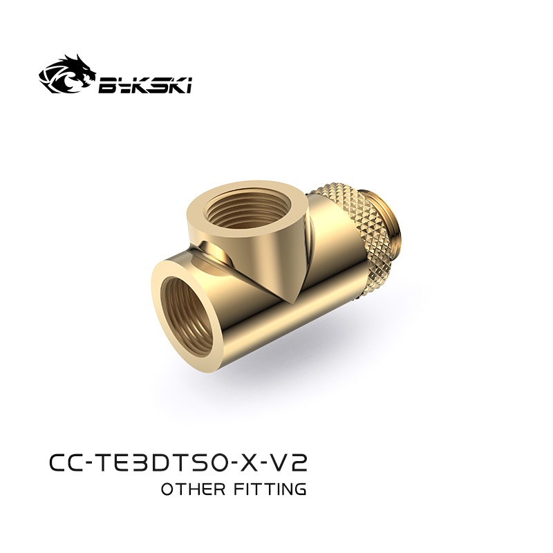 Đầu Chia 3 Cổng G1/4 Xoay 360 Độ Hình Chữ T T T-TE3DTSO-X-V2