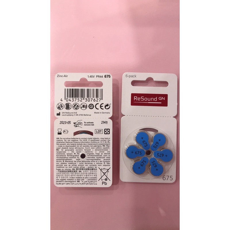 PIN MÁY TRỢ THÍNH SIZE 675 RESOUND - CAM KẾT CHÍNH HÃNG ĐỨC