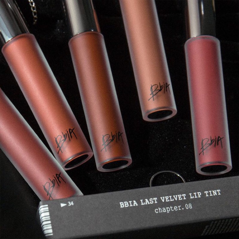 Son kem lì Bbia Last Velvet Lip Tint màu 38 đỏ nâu